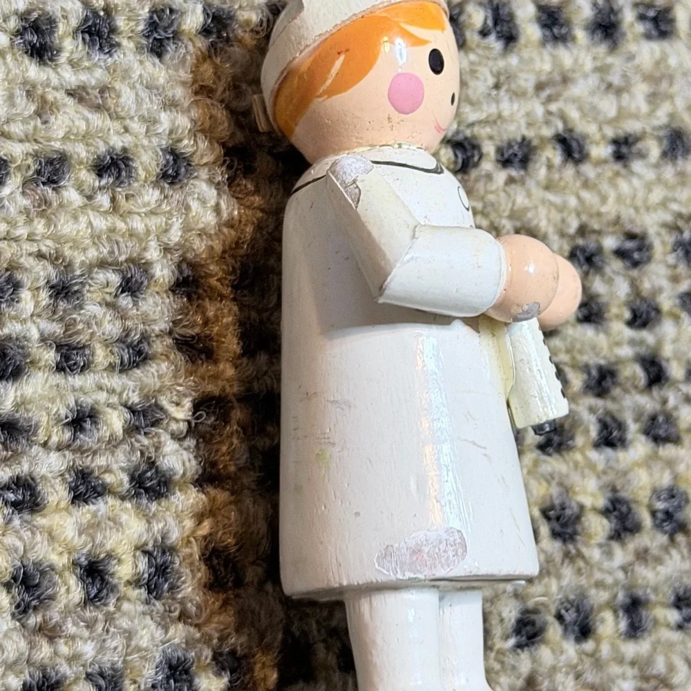 Hand painted wooden Nurse Figurine Ornament Graduation